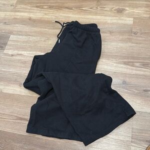 PINK wide leg sweat pant with pockets